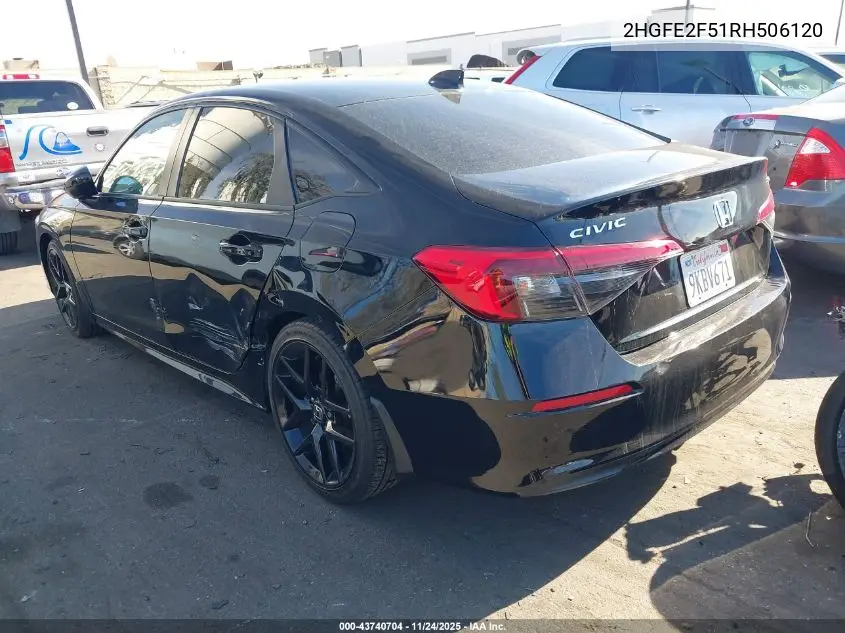 2HGFE2F51RH506120 2024 Honda Civic Sport