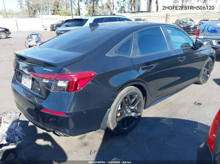 2HGFE2F51RH506120 2024 Honda Civic Sport