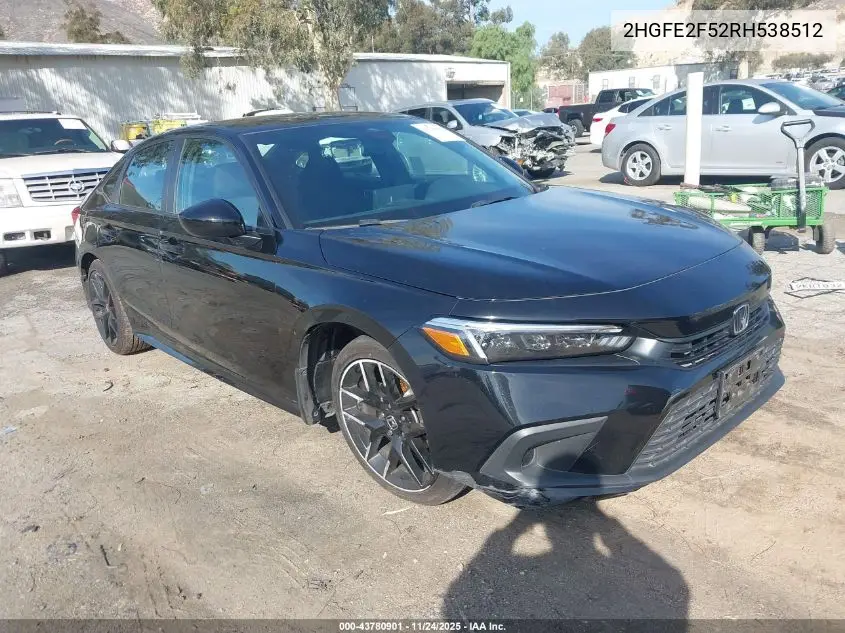 2HGFE2F52RH538512 2024 Honda Civic Sport