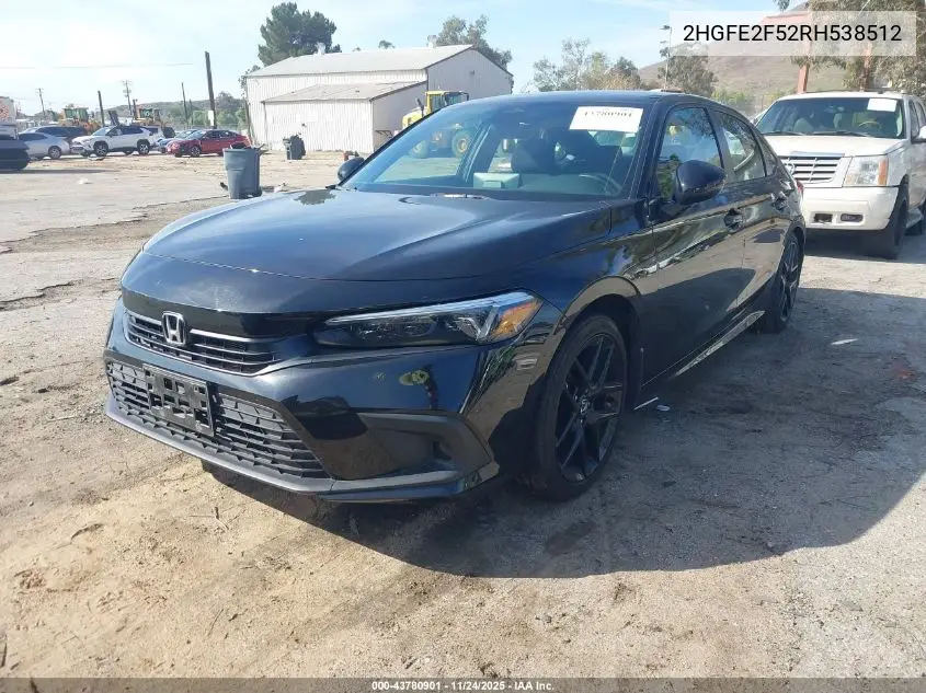 2HGFE2F52RH538512 2024 Honda Civic Sport