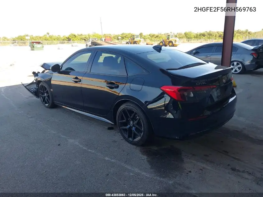 2HGFE2F56RH569763 2024 Honda Civic Sport