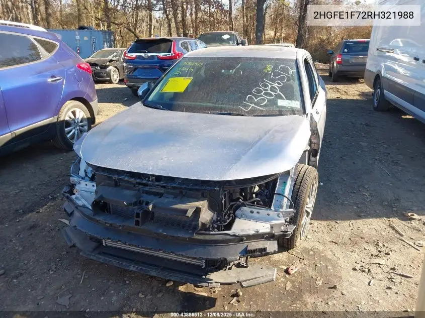 2HGFE1F72RH321988 2024 Honda Civic Ex