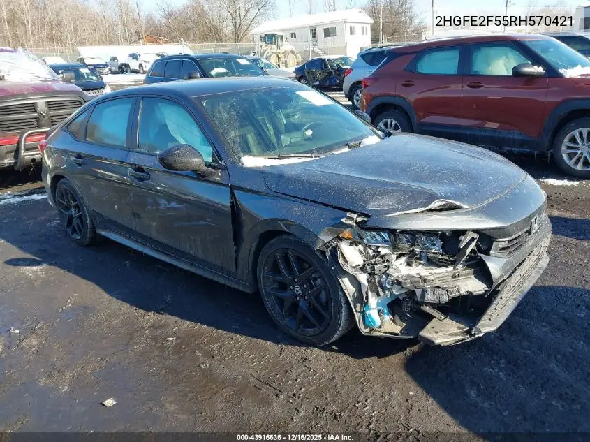 2HGFE2F55RH570421 2024 Honda Civic Sport