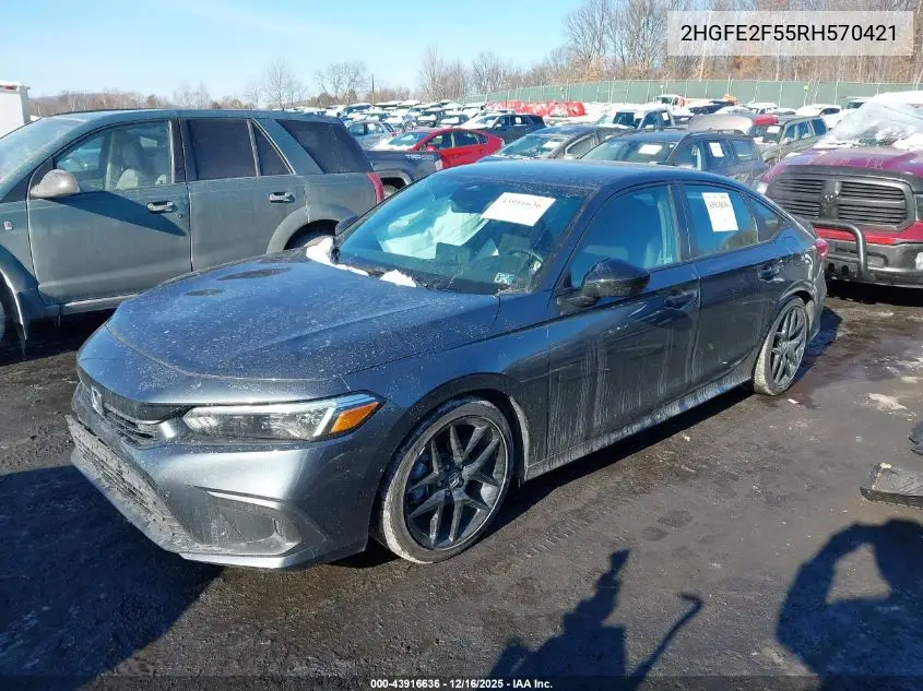 2HGFE2F55RH570421 2024 Honda Civic Sport