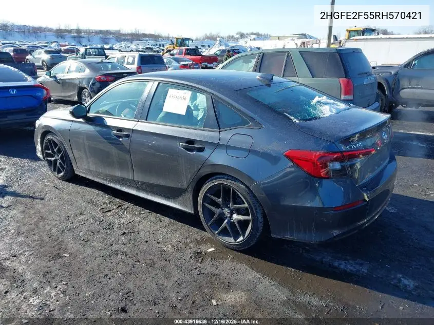 2HGFE2F55RH570421 2024 Honda Civic Sport