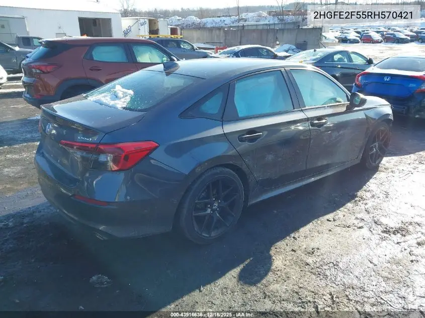 2HGFE2F55RH570421 2024 Honda Civic Sport