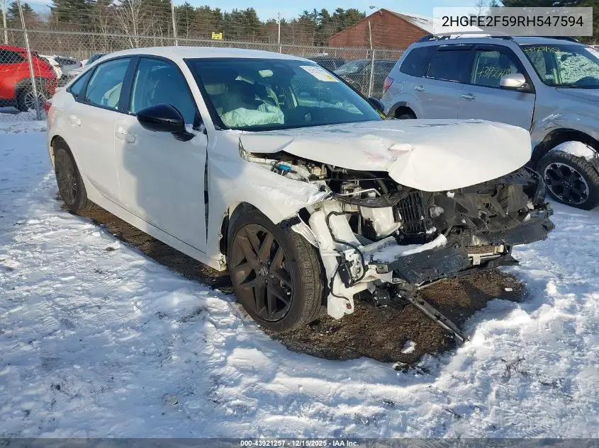 2HGFE2F59RH547594 2024 Honda Civic Sport