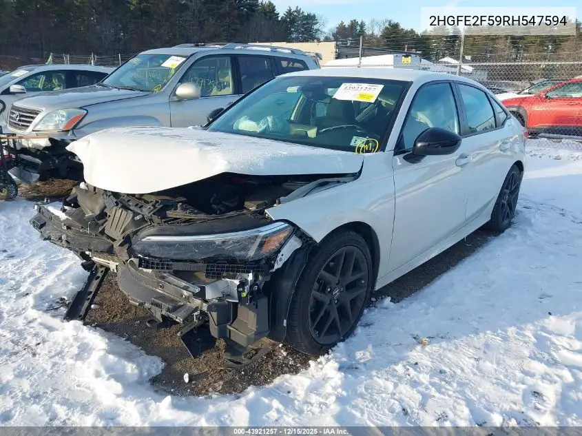 2HGFE2F59RH547594 2024 Honda Civic Sport