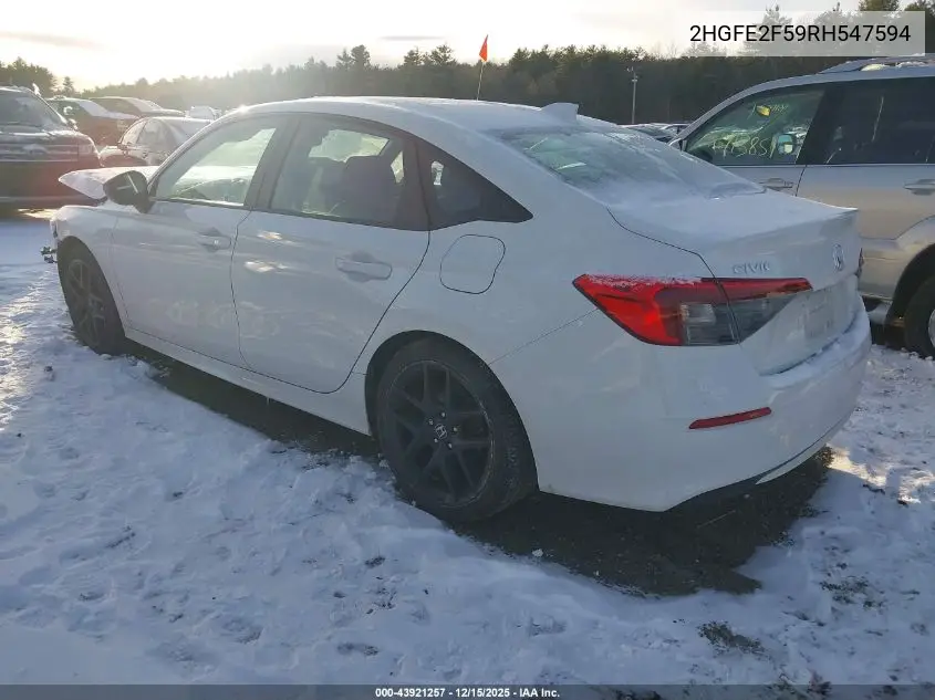 2HGFE2F59RH547594 2024 Honda Civic Sport