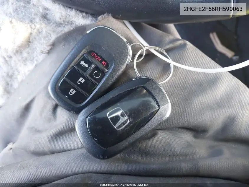 2HGFE2F56RH590063 2024 Honda Civic Sport