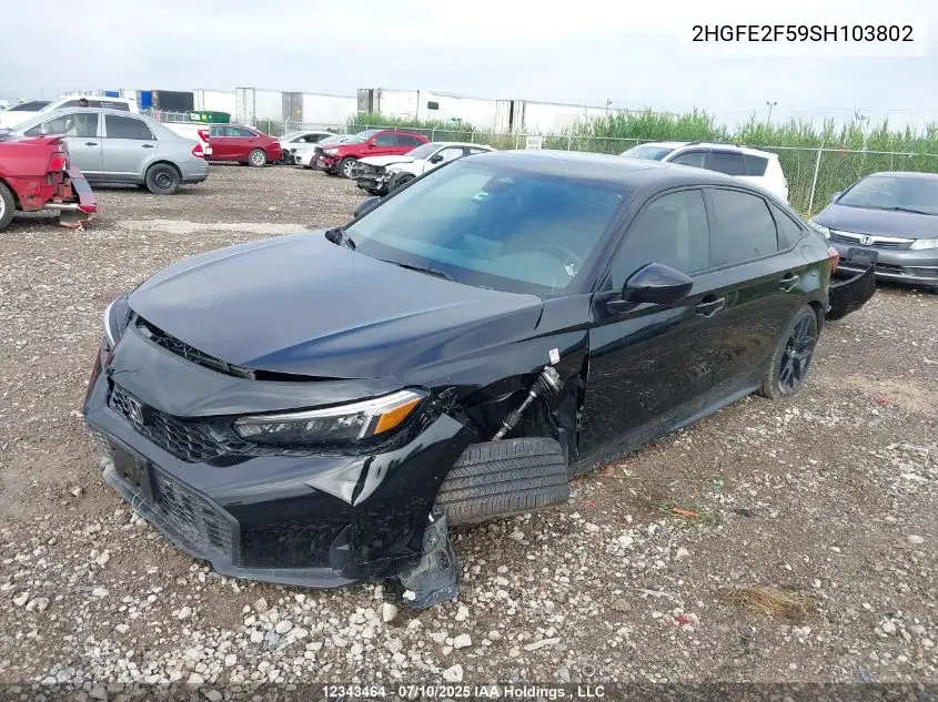 2HGFE2F59SH103802 2025 Honda Civic Sport