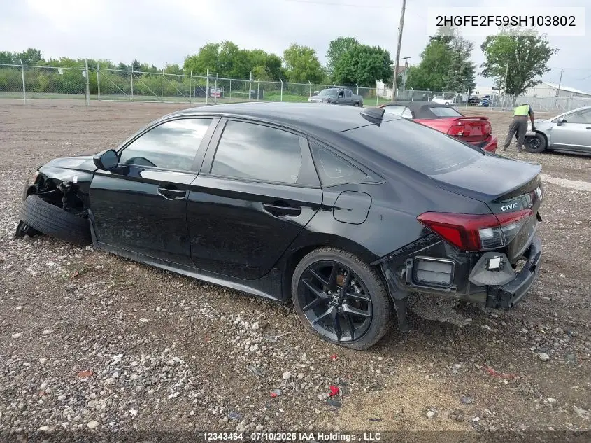 2HGFE2F59SH103802 2025 Honda Civic Sport