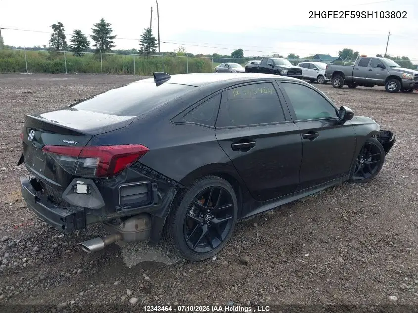2HGFE2F59SH103802 2025 Honda Civic Sport