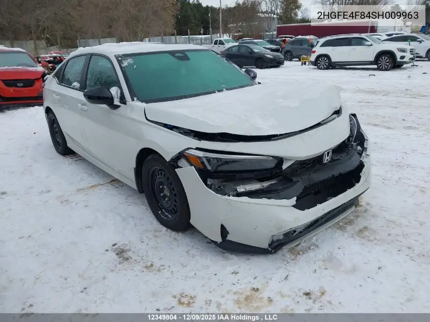 2HGFE4F84SH009963 2025 Honda Civic Hybrid Sport/Sport Touring