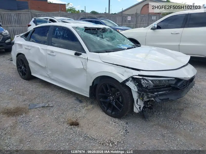 2HGFE2F50SH102103 2025 Honda Civic Sport