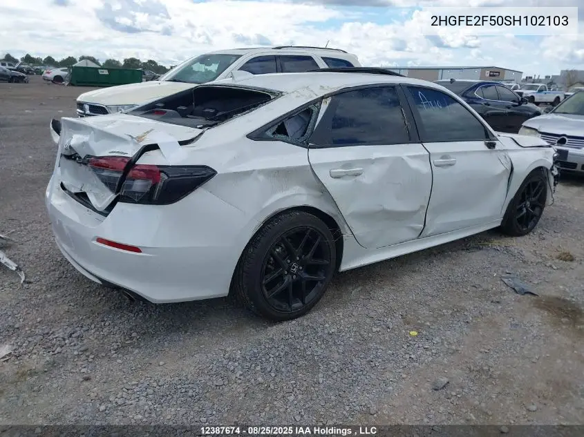 2HGFE2F50SH102103 2025 Honda Civic Sport