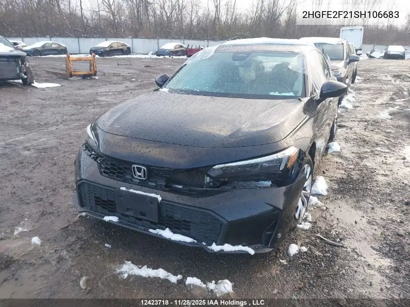 2HGFE2F21SH106683 2025 Honda Civic