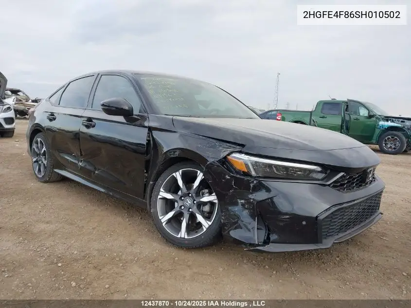 2HGFE4F86SH010502 2025 Honda Civic Sport/Sport Touring