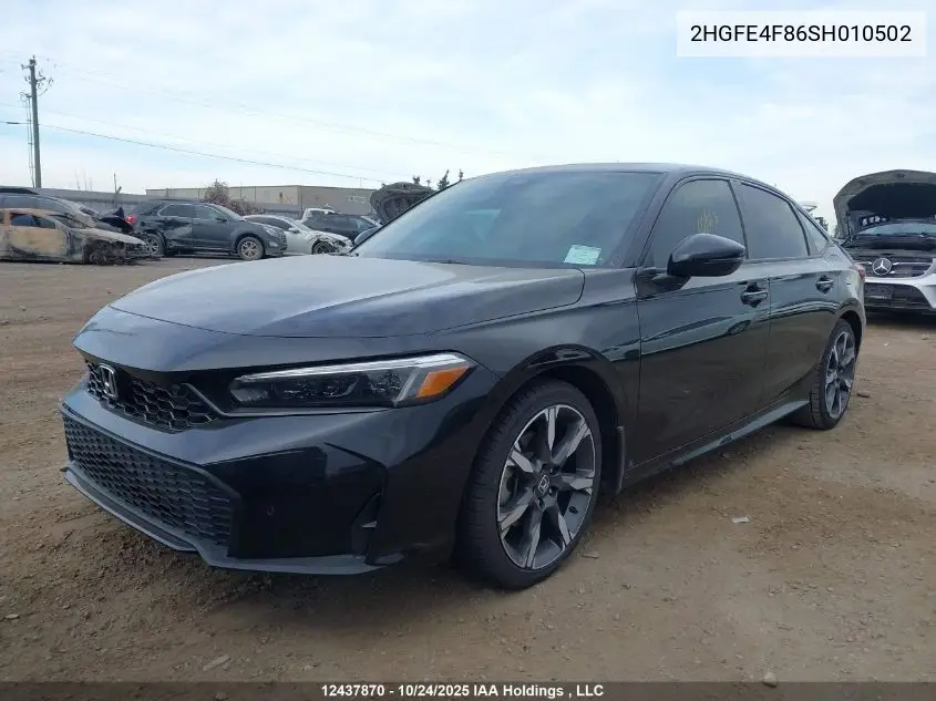 2HGFE4F86SH010502 2025 Honda Civic Sport/Sport Touring