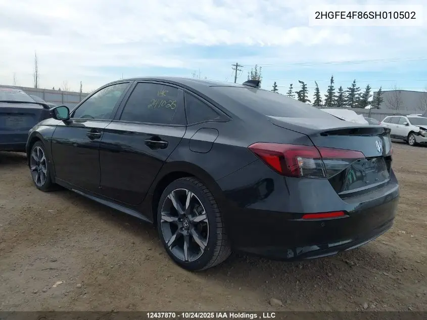 2HGFE4F86SH010502 2025 Honda Civic Sport/Sport Touring