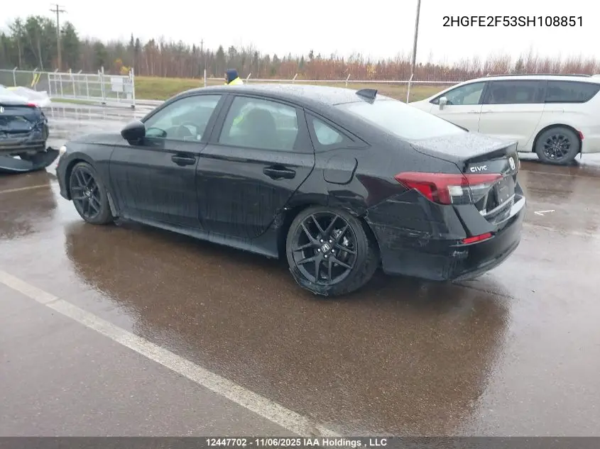 2HGFE2F53SH108851 2025 Honda Civic Sport