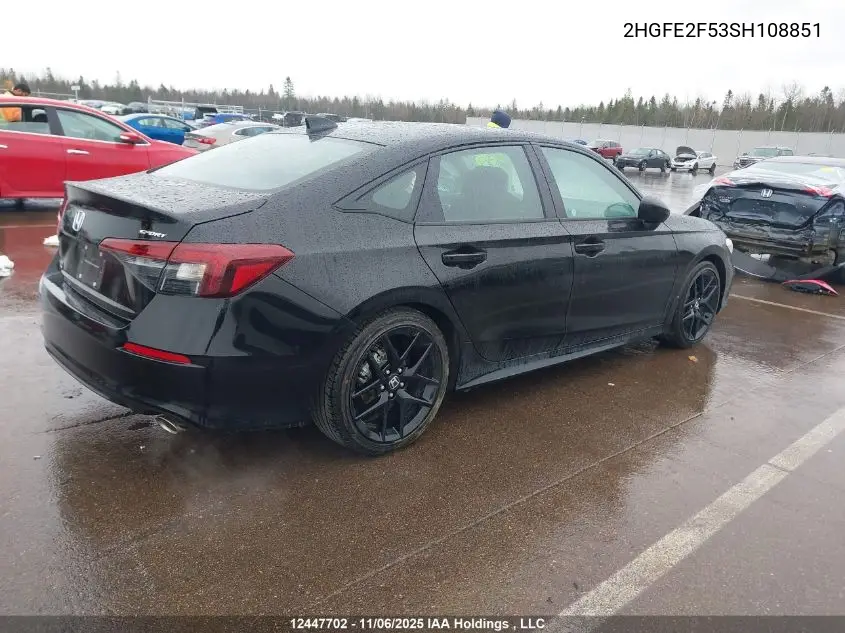 2HGFE2F53SH108851 2025 Honda Civic Sport