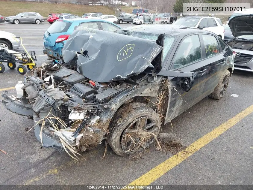 2HGFE2F59SH107011 2025 Honda Civic Sport