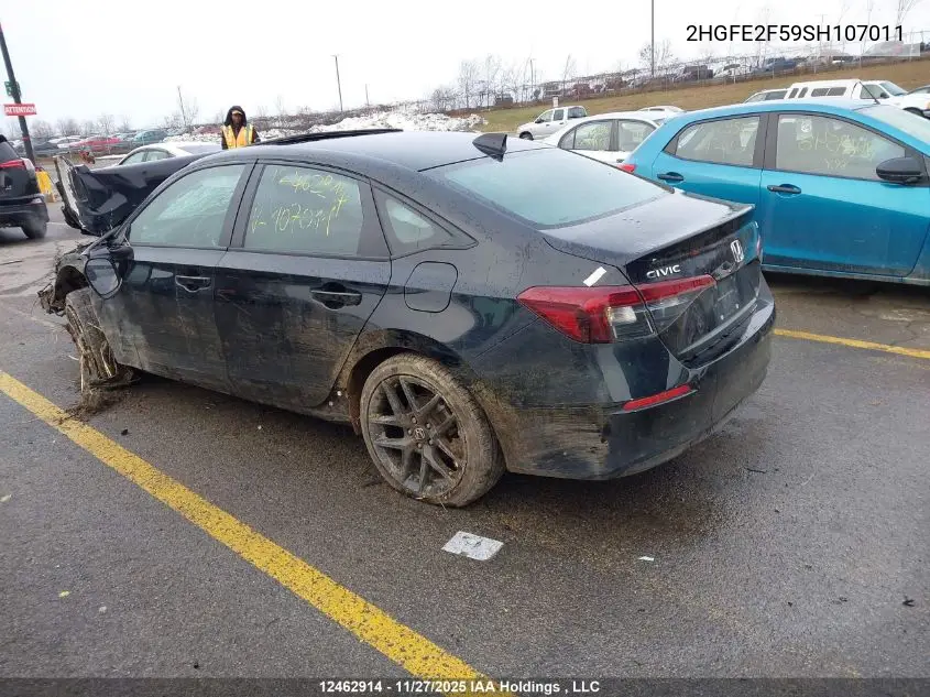 2HGFE2F59SH107011 2025 Honda Civic Sport