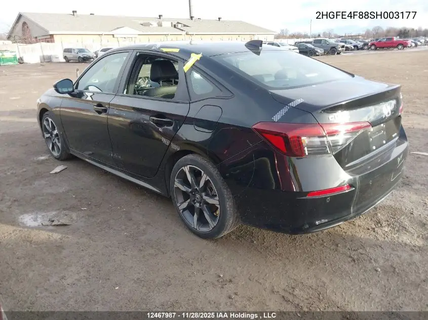 2HGFE4F88SH003177 2025 Honda Civic Hybrid Sport/Sport Touring
