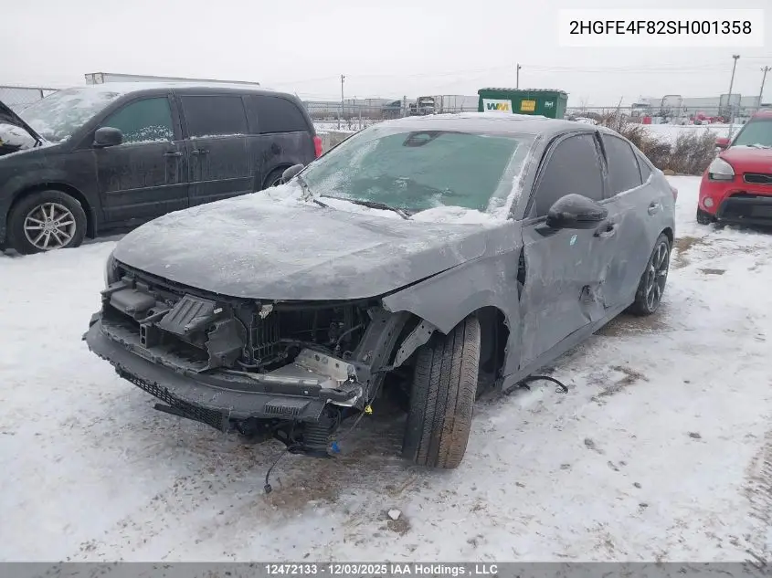 2HGFE4F82SH001358 2025 Honda Civic