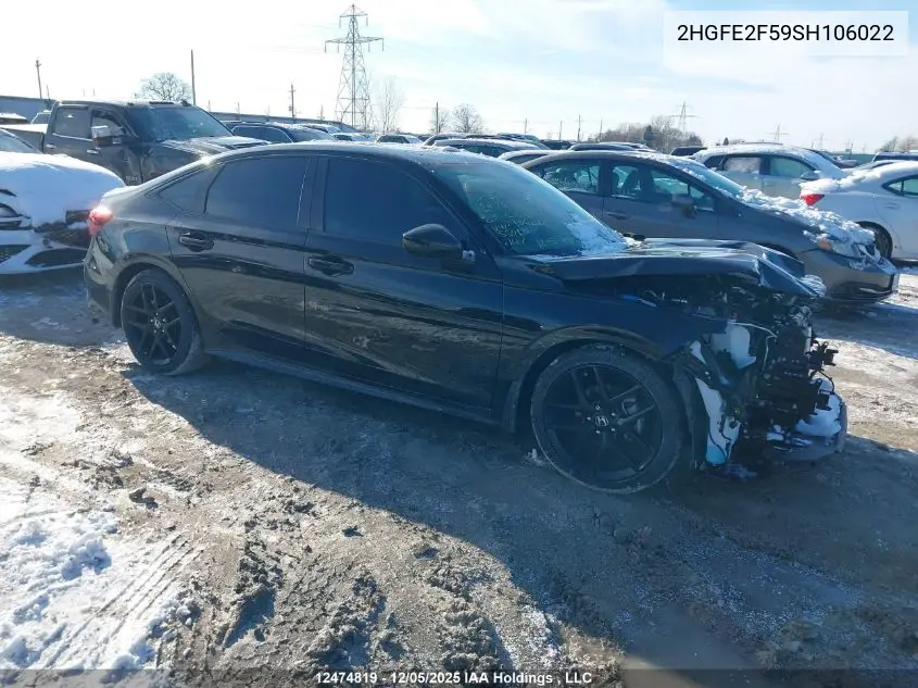 2HGFE2F59SH106022 2025 Honda Civic Sport