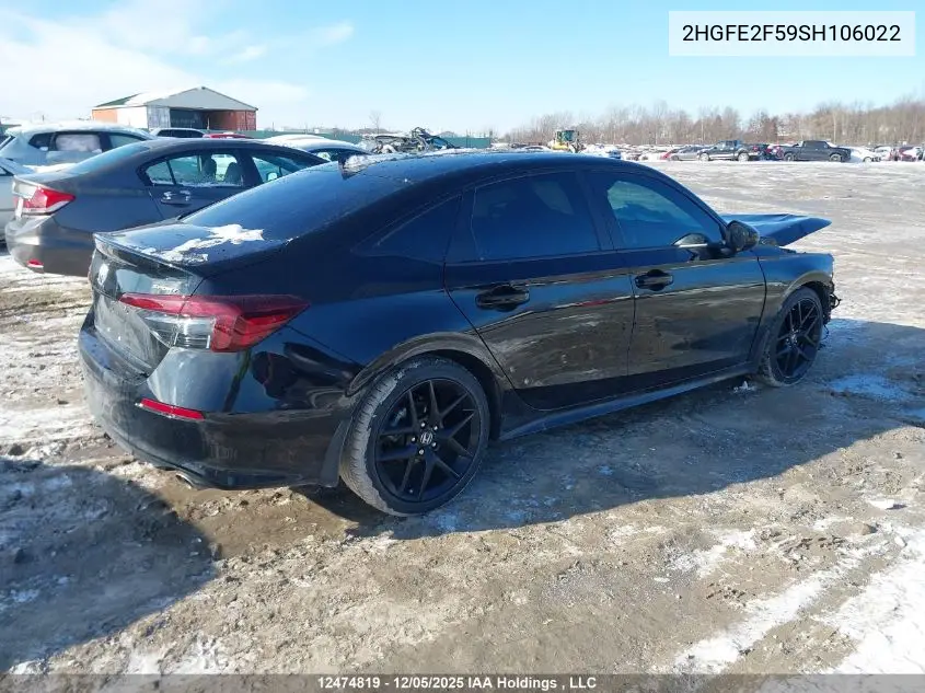 2HGFE2F59SH106022 2025 Honda Civic Sport
