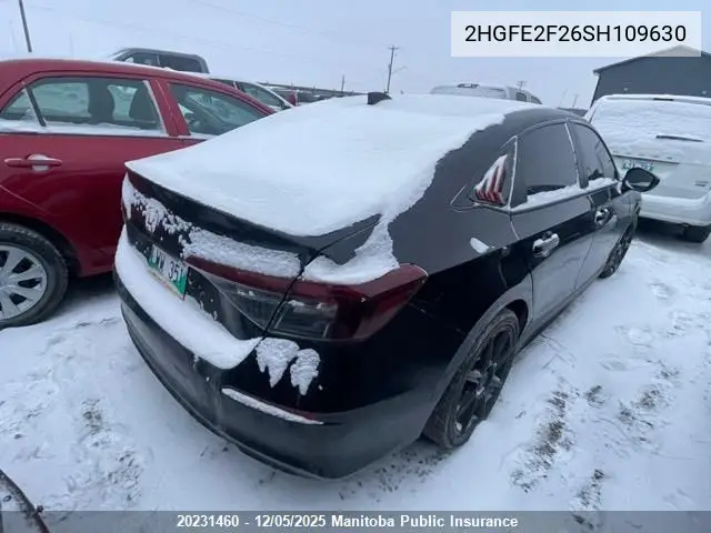 2HGFE2F26SH109630 2025 Honda Civic Lx