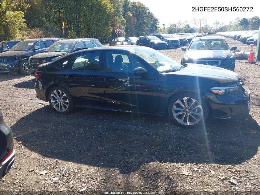 2HGFE2F50SH560272 2025 Honda Civic Sport