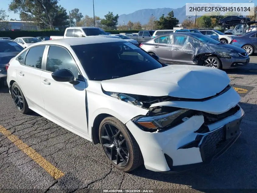 2HGFE2F5XSH516134 2025 Honda Civic Sport
