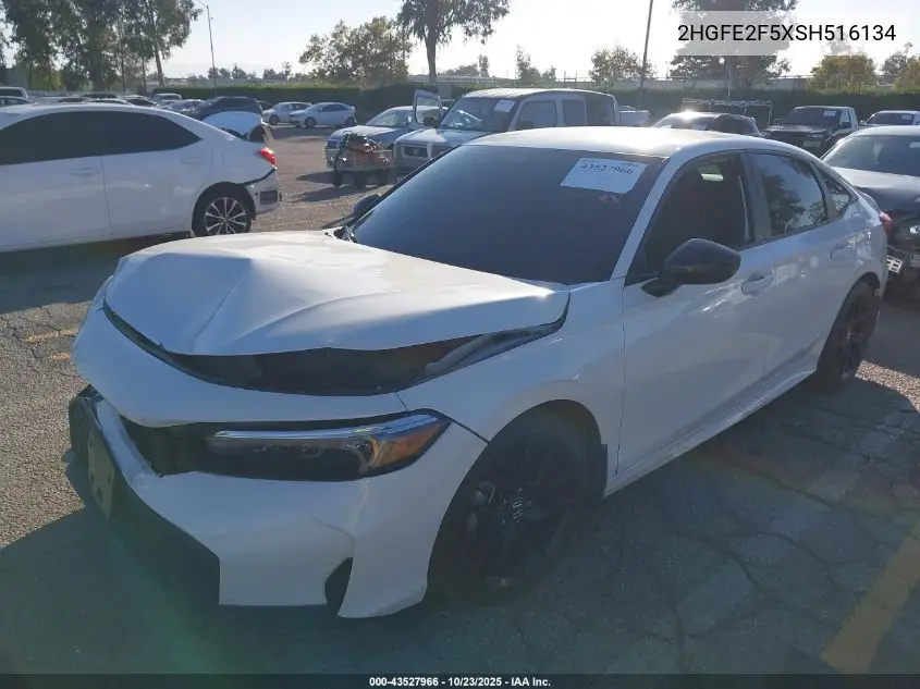 2HGFE2F5XSH516134 2025 Honda Civic Sport