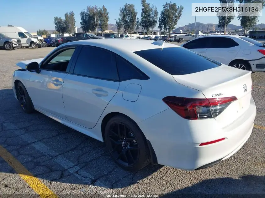 2HGFE2F5XSH516134 2025 Honda Civic Sport