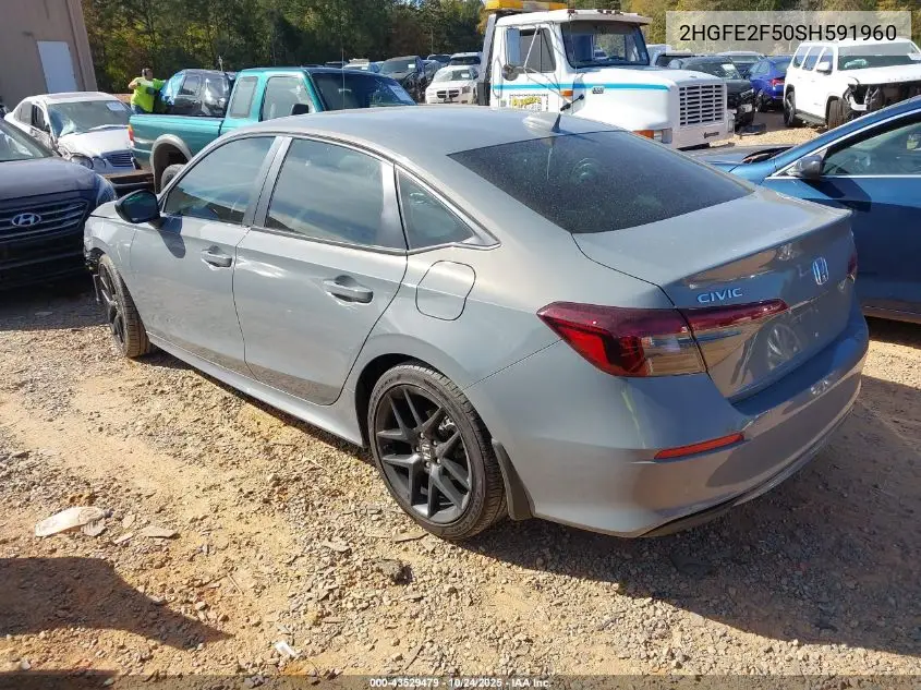 2HGFE2F50SH591960 2025 Honda Civic Sport