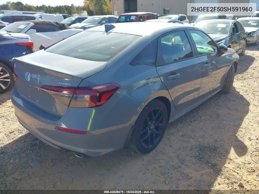 2HGFE2F50SH591960 2025 Honda Civic Sport
