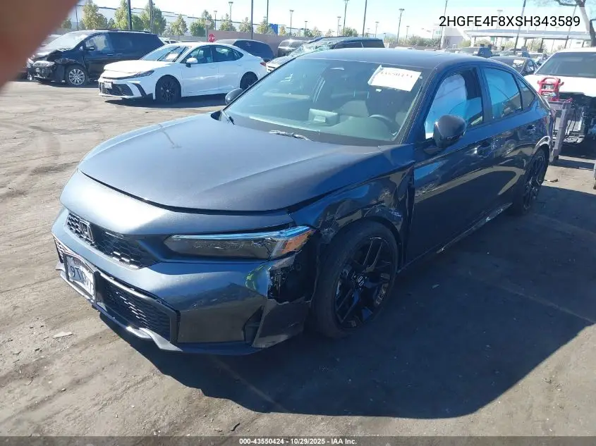 2HGFE4F8XSH343589 2025 Honda Civic Hybrid Sport/Sport Touring