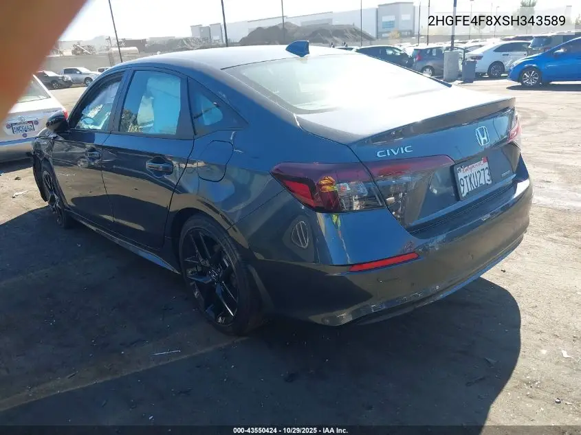 2HGFE4F8XSH343589 2025 Honda Civic Hybrid Sport/Sport Touring