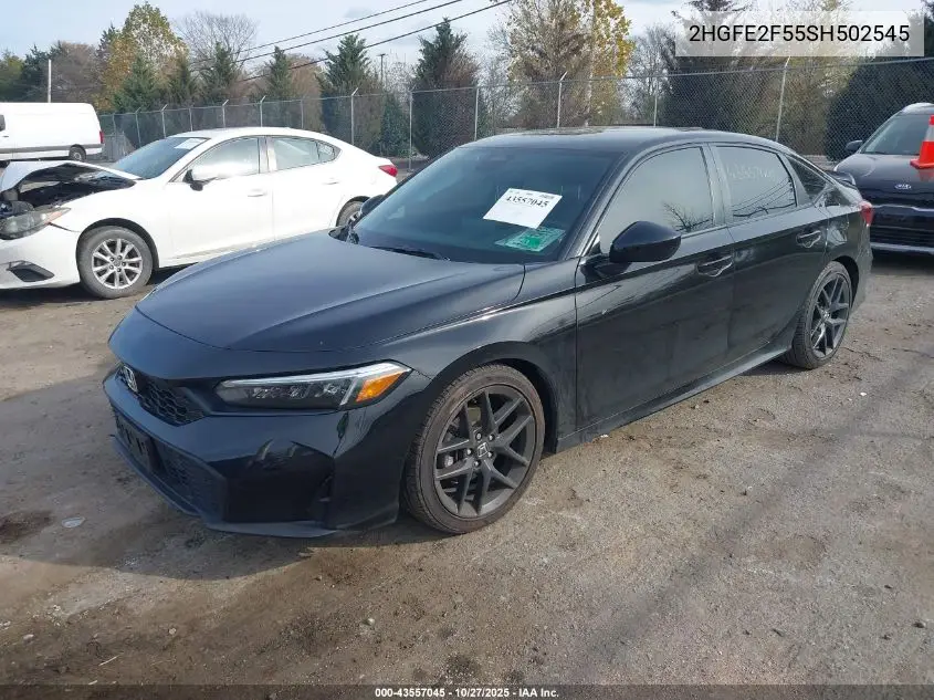 2HGFE2F55SH502545 2025 Honda Civic Sport