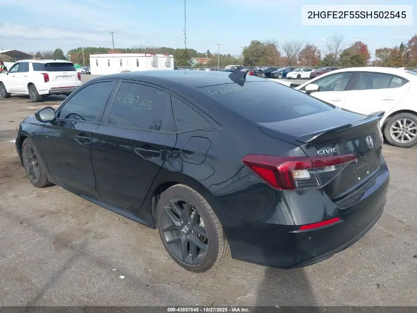 2HGFE2F55SH502545 2025 Honda Civic Sport