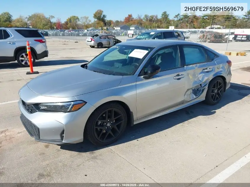 2HGFE2F59SH569679 2025 Honda Civic Sport