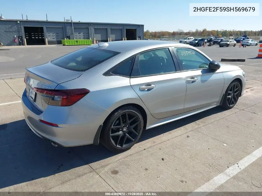 2HGFE2F59SH569679 2025 Honda Civic Sport