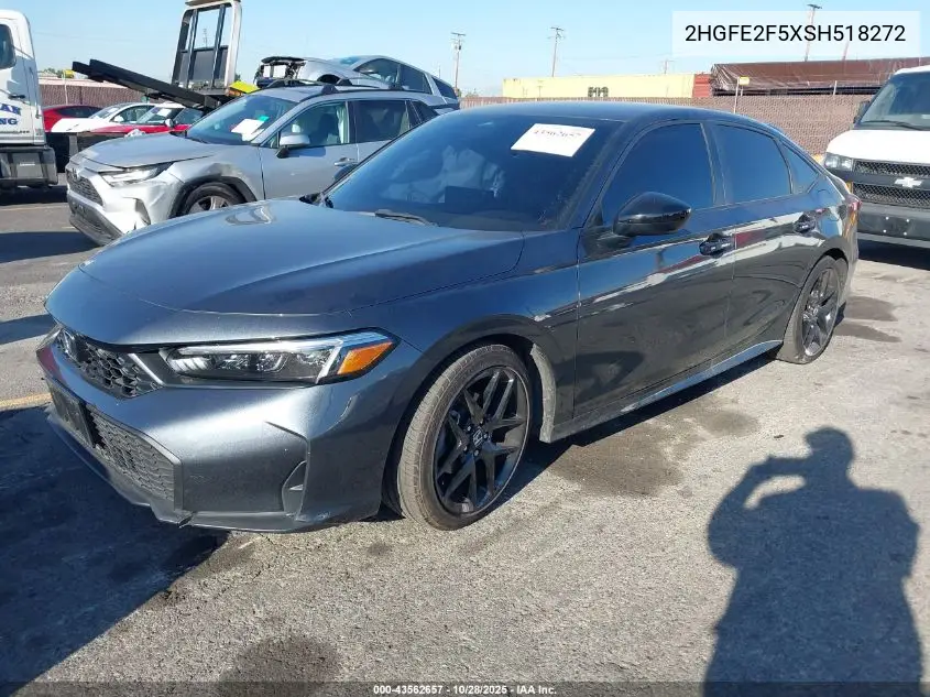 2HGFE2F5XSH518272 2025 Honda Civic Sport