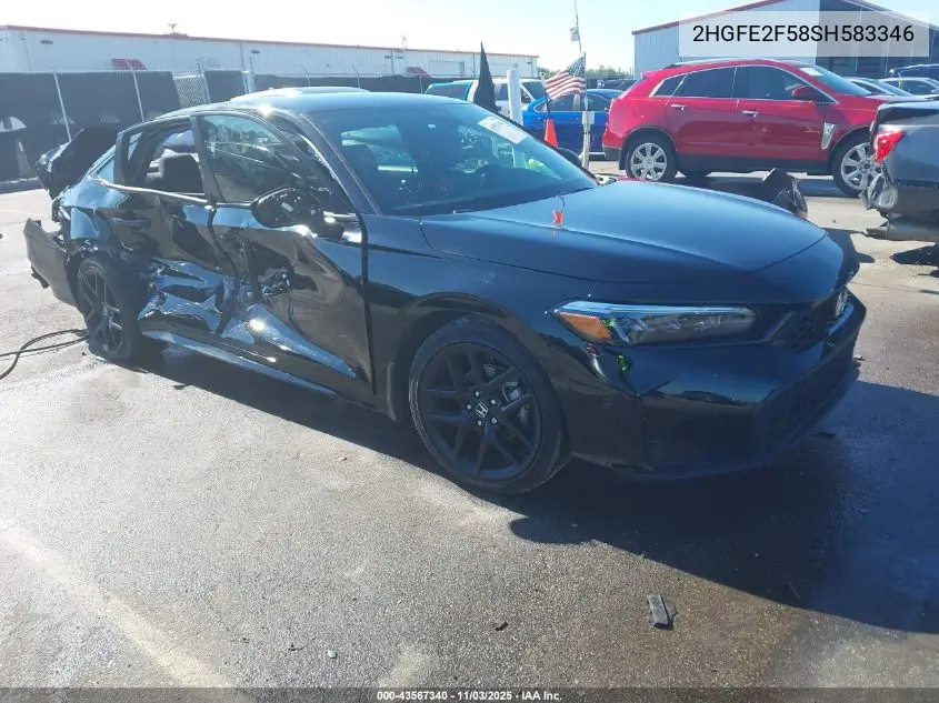 2HGFE2F58SH583346 2025 Honda Civic Sport