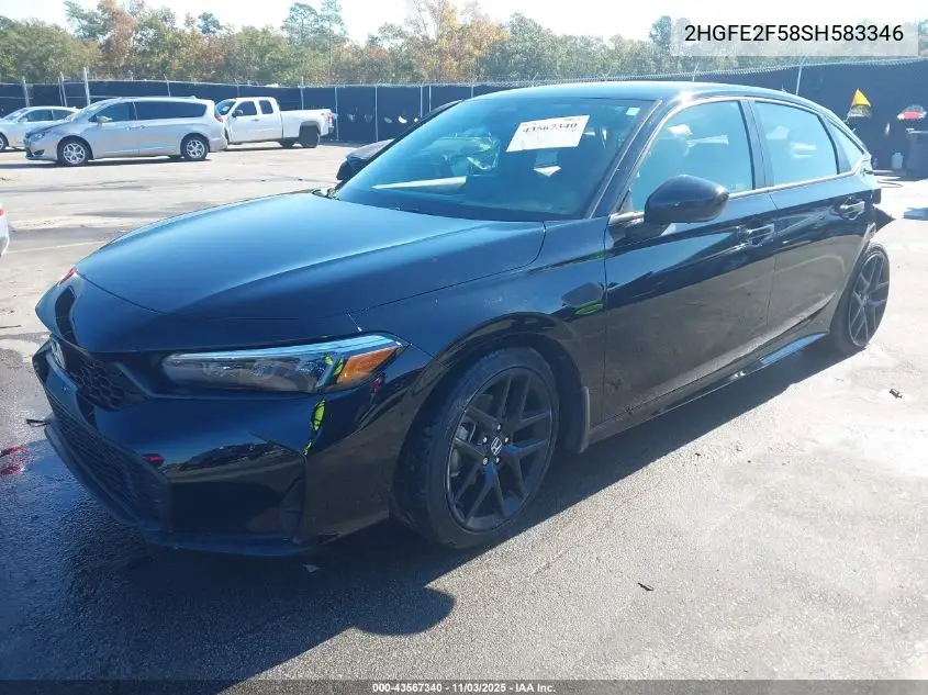 2HGFE2F58SH583346 2025 Honda Civic Sport