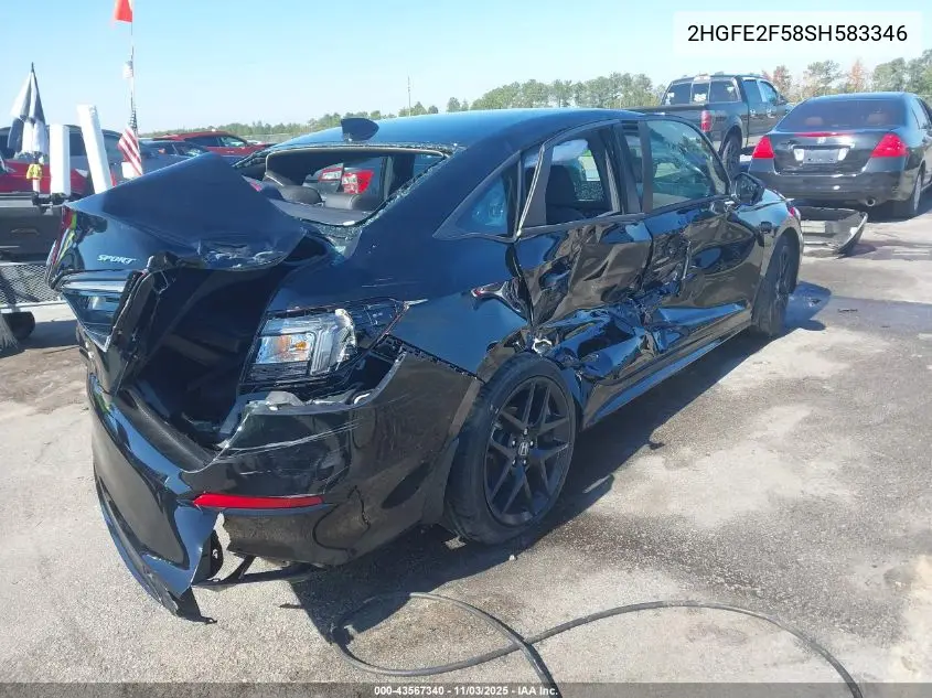 2HGFE2F58SH583346 2025 Honda Civic Sport