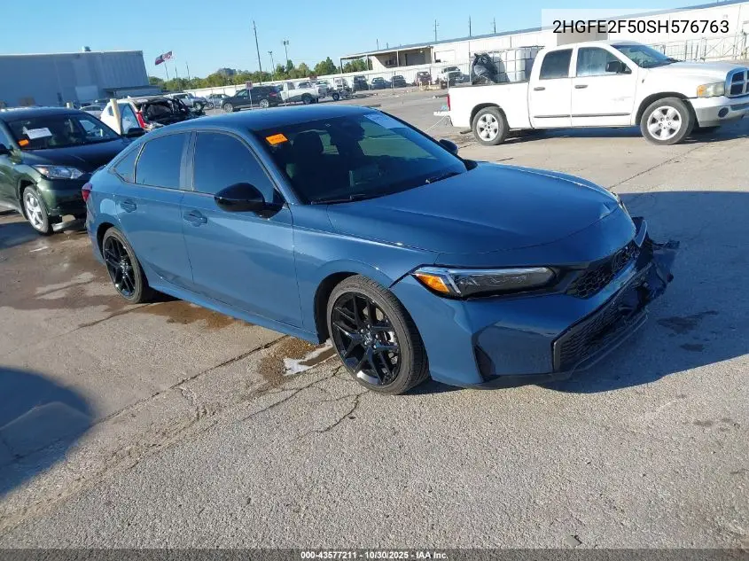 2HGFE2F50SH576763 2025 Honda Civic Sport